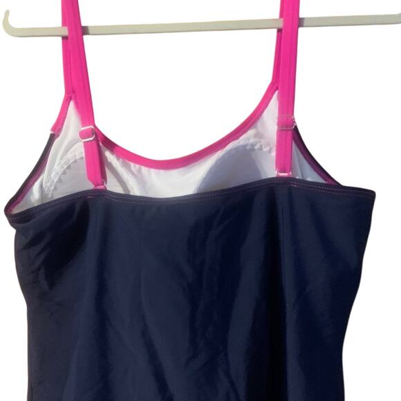 Set of 2 tankini tops w/ navy swim trunk Ocean Dream Signature Size 16 - Picture 3 of 12